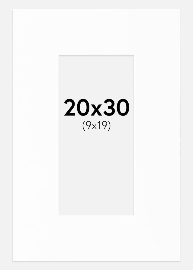 Pasparta Canson Bílá Bílý stred 20x30 cm (9x19)