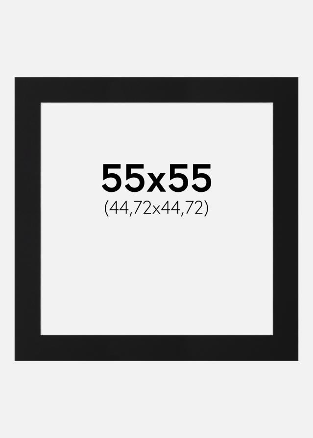 Pasparta Černý Standard (Bílé Jádro) 55x55 cm (44,72x44,72)