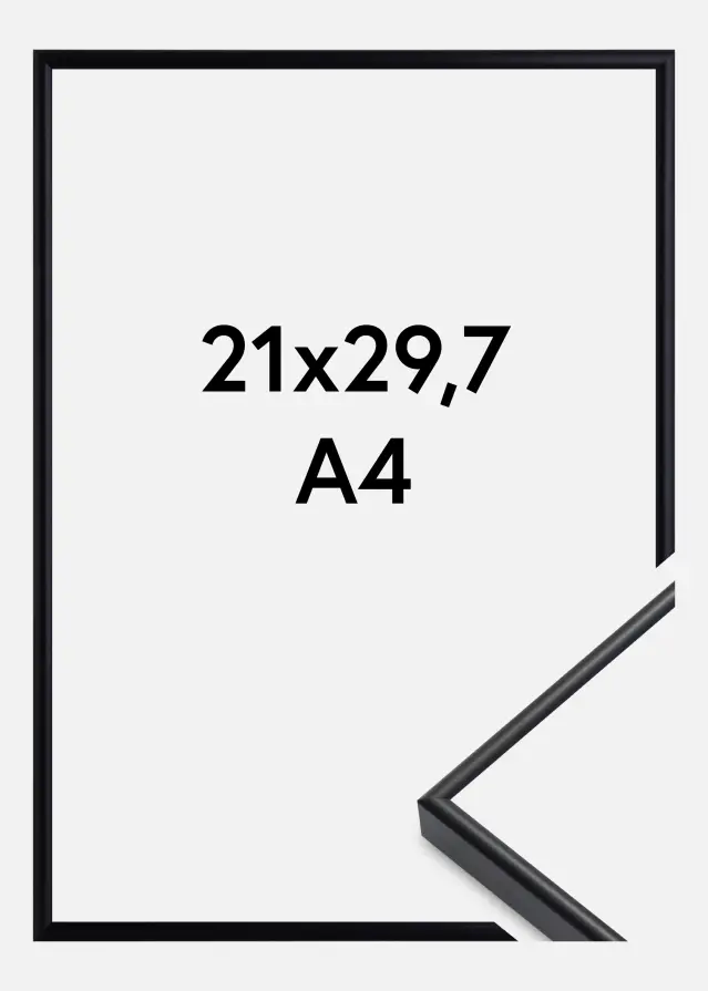 Rám Visby Akrylové sklo Cerná 21x29,7 cm (A4)