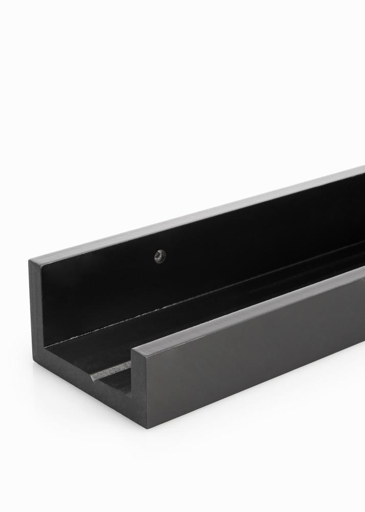 KAILA Polička na obrazy Černá 70 cm