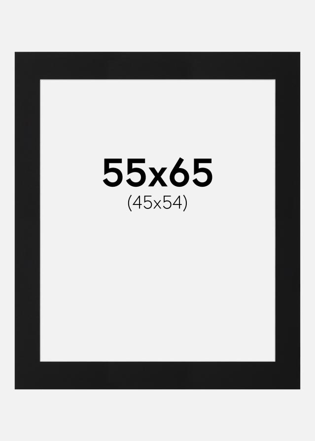 Pasparta Černý Standard (Bílé Jádro) 55x65 cm (45x54)