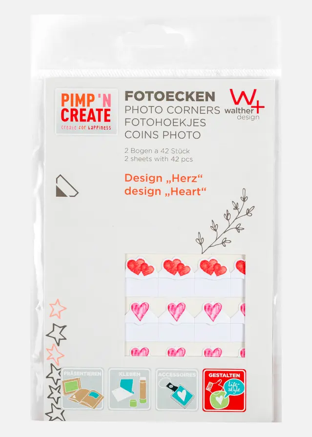 PAC Foto rohy Heart - 84 ks