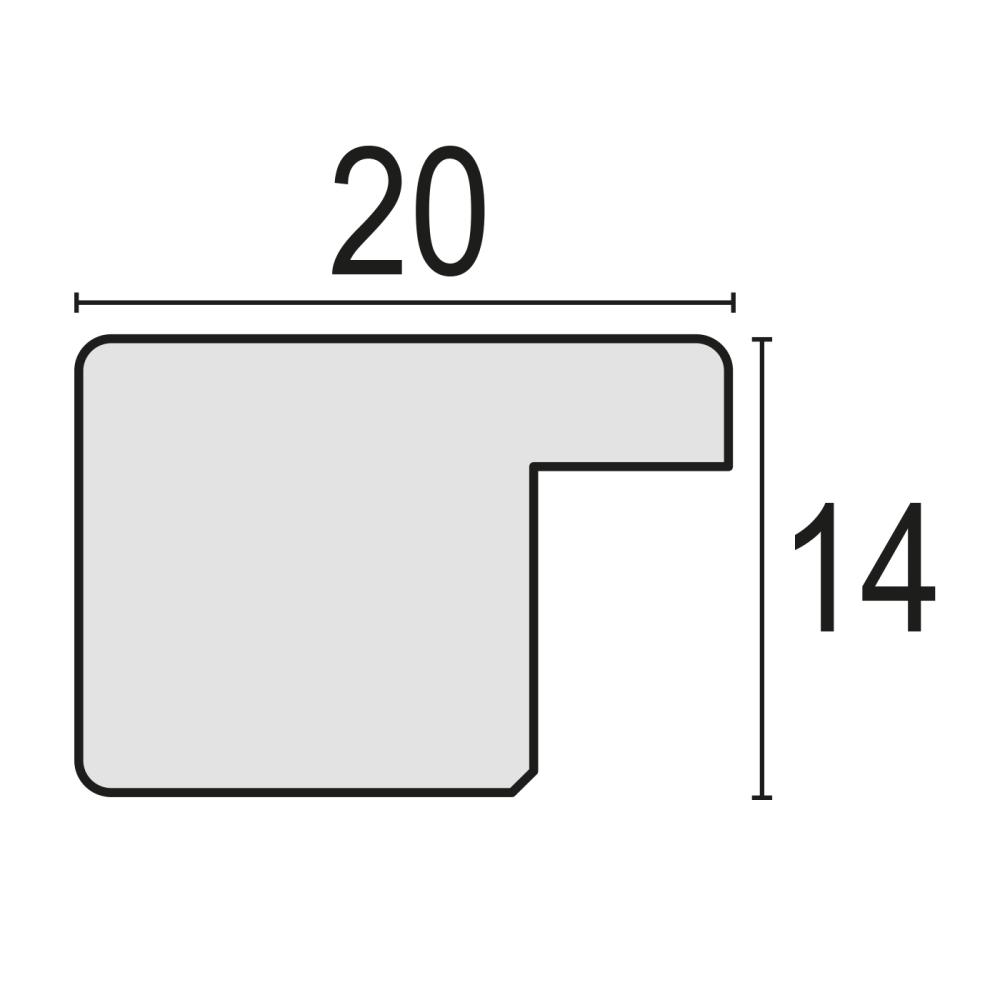 Rám Theresa Hnedá 20x30 cm