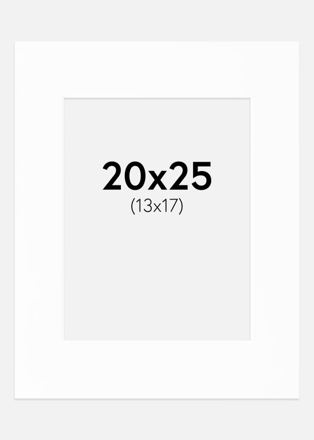 Pasparta Canson Bílá Bílý stred 20x25 cm (13x17)