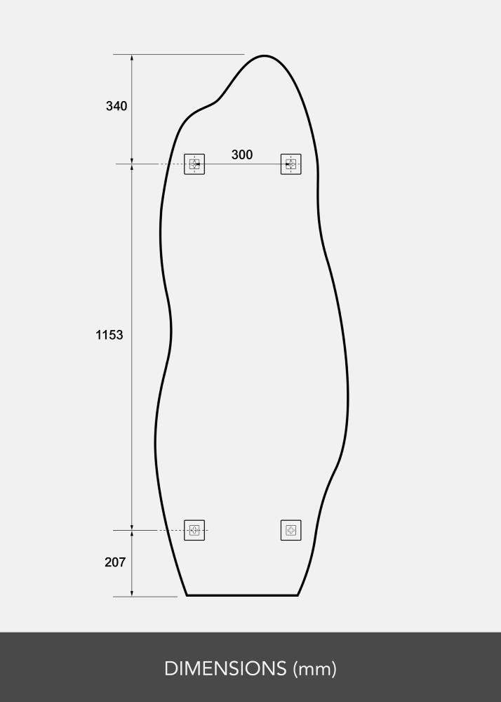 Zrcadlo Echo 60x170 cm