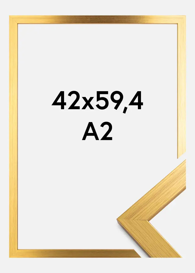 Rám Gold Wood Akrylové sklo 42x59,4 cm (A2)
