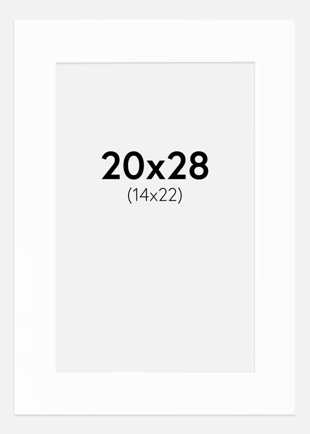 Pasparta Canson Bílá Bílý stred 20x28 cm (14x22)