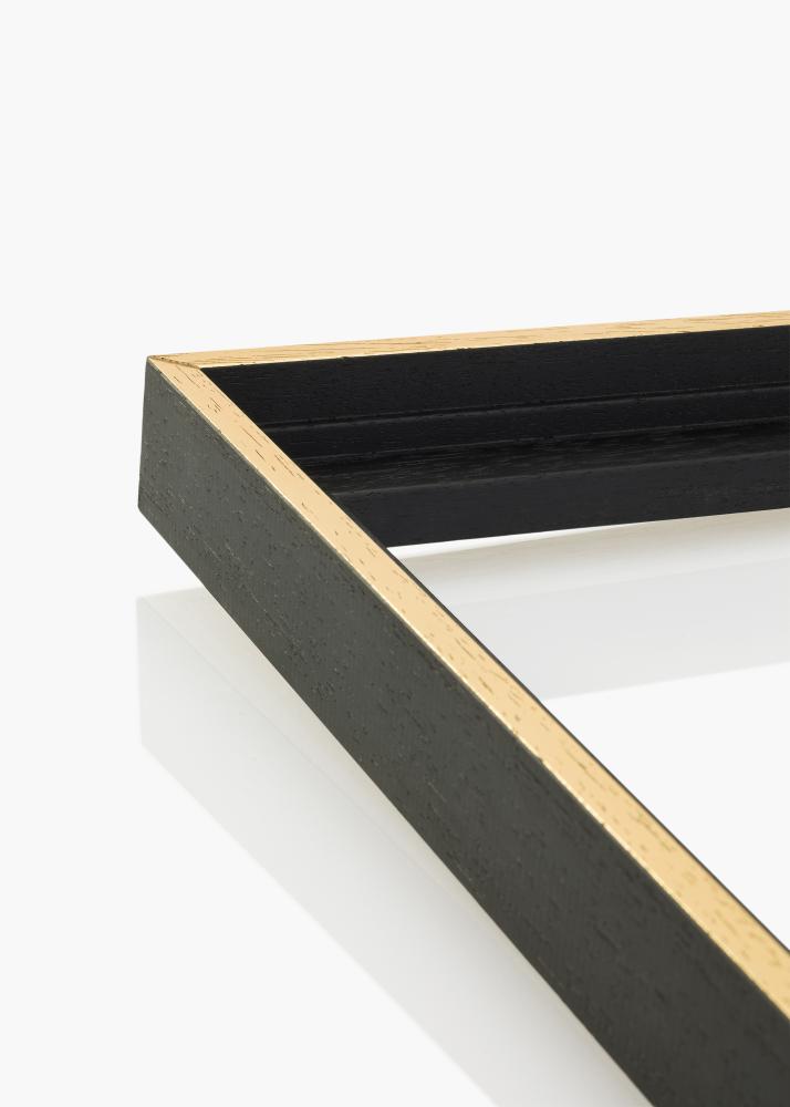 Rám na plátno Madison Cerná / Zlatá 100x100 cm