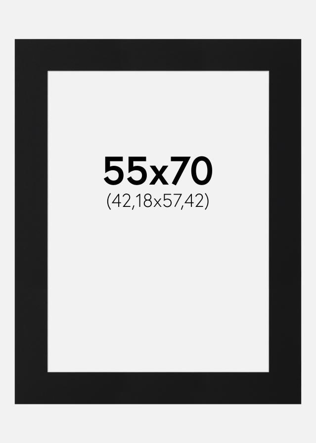 Pasparta Černý Standard (Bílé Jádro) 55x70 cm (42,18x57,42)