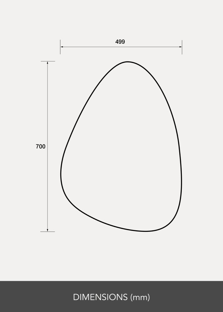 Zrcadlo Pebble 50x70 cm - Selected By BGA