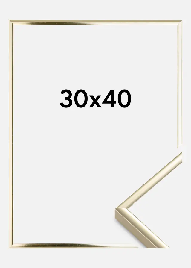 Rám Hliník Akrylové sklo Leskle Zlatá 30x40 cm