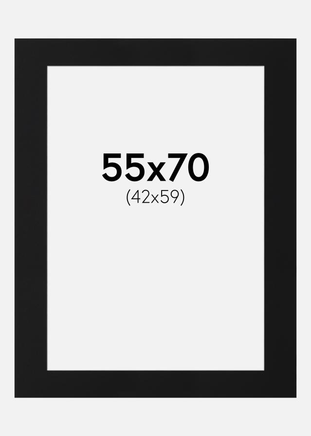 Pasparta Černý Standard (Bílé Jádro) 55x70 cm (42x59)