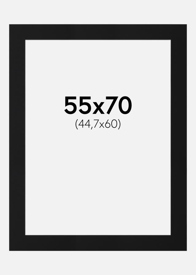 Pasparta Černý Standard (Bílé Jádro) 55x70 cm (44,7x60)