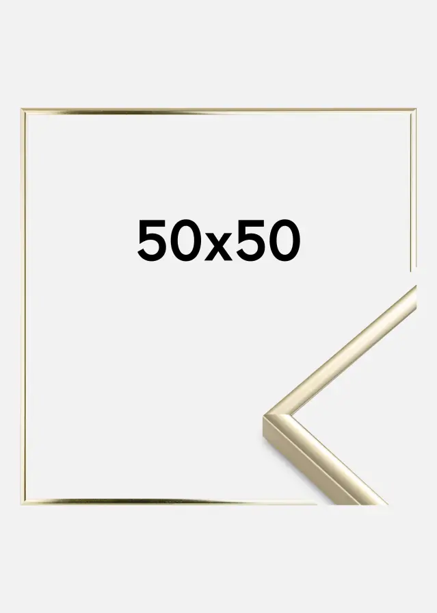 Rám Hliník Akrylové sklo Leskle Zlatá 50x50 cm