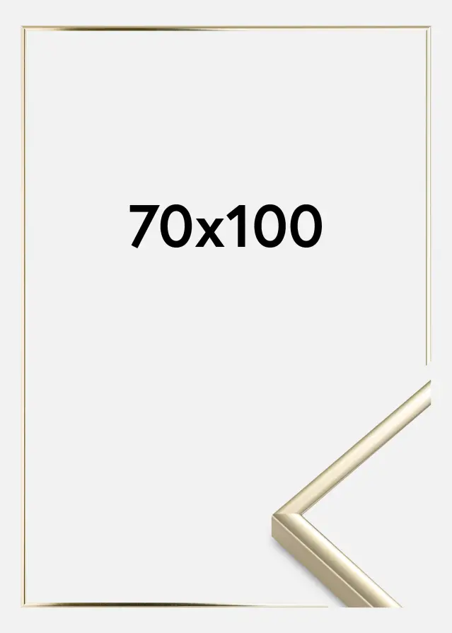Rám Hliník Akrylové sklo Leskle Zlatá 70x100 cm