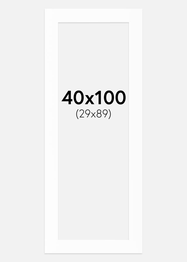 Pasparta Canson Bílá Bílý stred 40x100 cm (29x89)