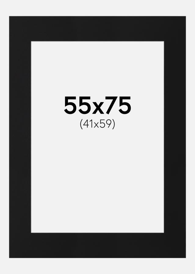 Pasparta Černý Standard (Bílé Jádro) 55x75 cm (41x59)