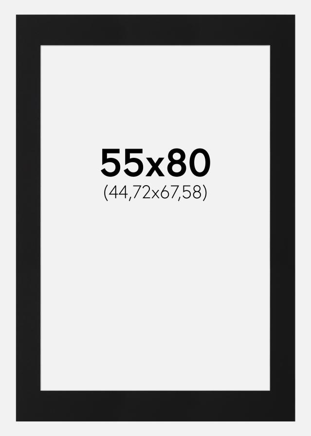 Pasparta Černý Standard (Bílé Jádro) 55x80 cm (44,72x67,58)