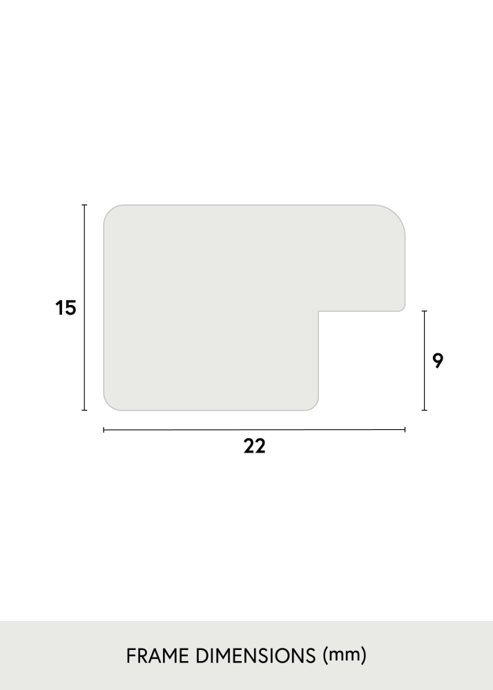 Rám Black Wood Akrylové sklo 50x80 cm