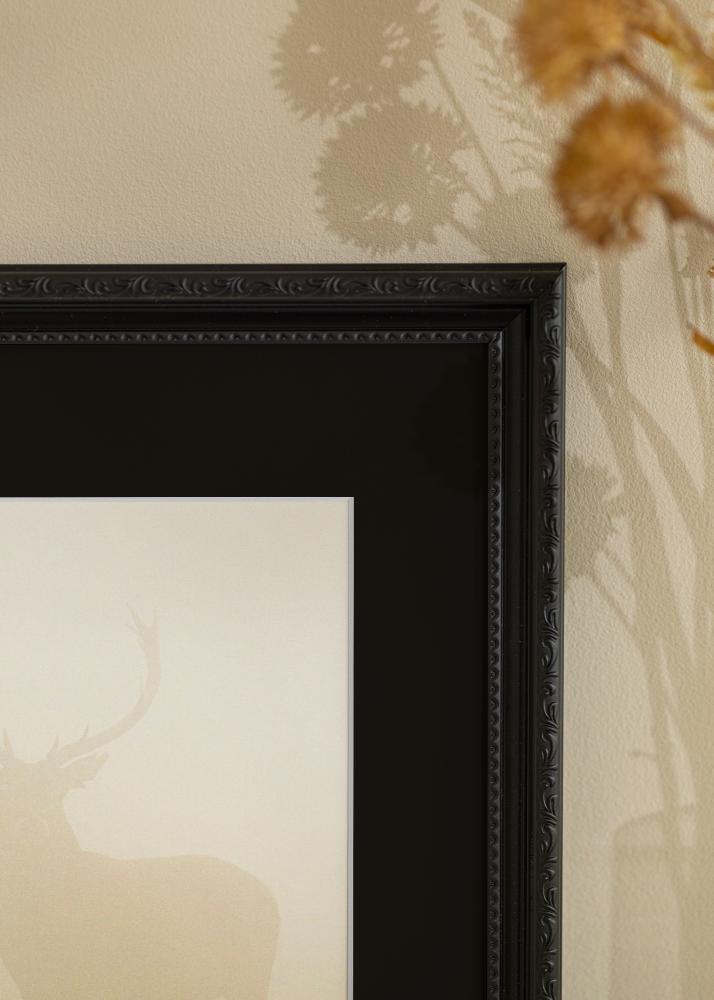 Rám Abisko Cerná 30x40 cm - Pasparta Cerná 18x27 cm