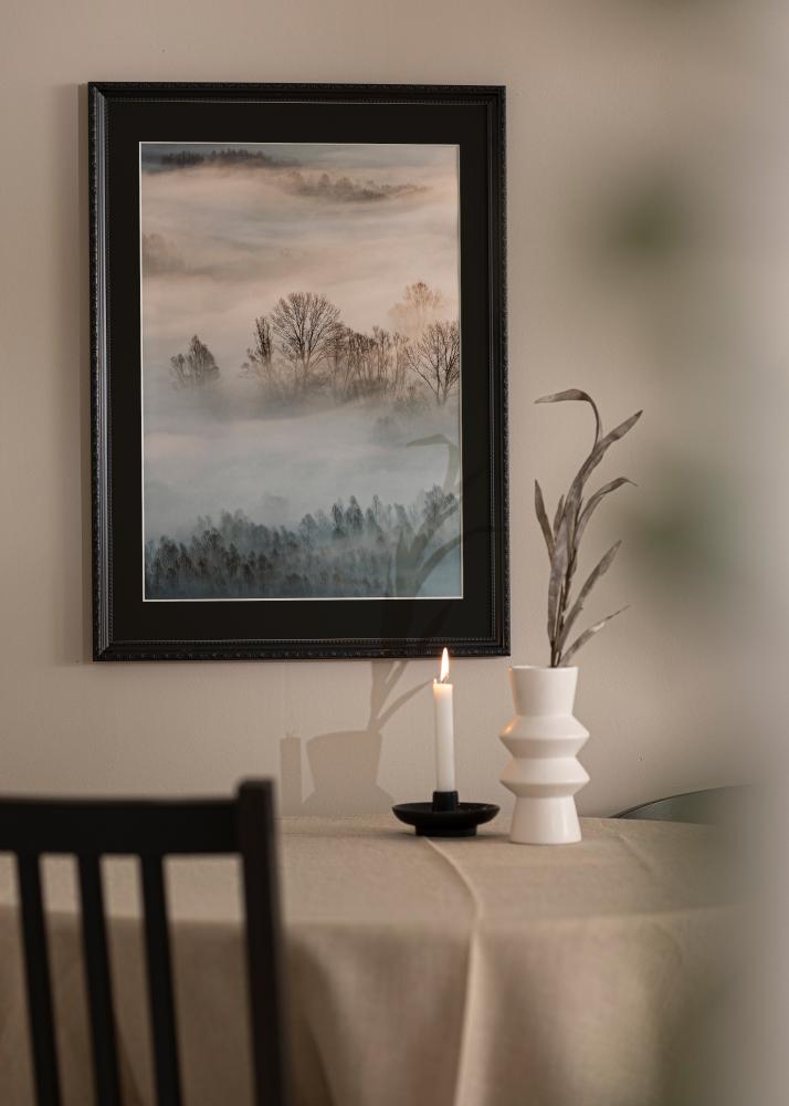 Rám Abisko Cerná 30x40 cm - Pasparta Cerná 18x27 cm