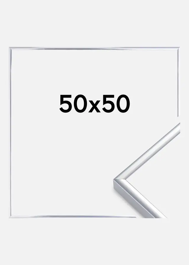 Rám Hliník Akrylové sklo Leskle Stríbrná 50x50 cm