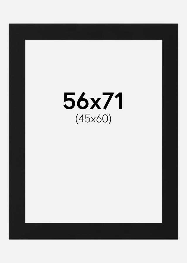 Pasparta Černý Standard (Bílé Jádro) 56x71 cm (45x60)