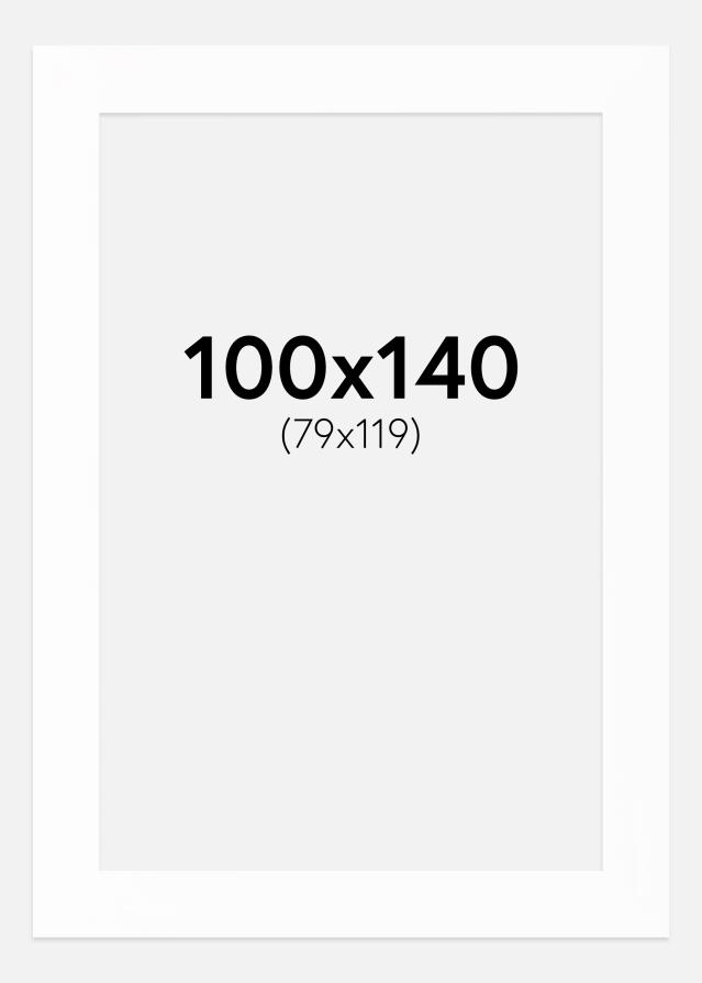 Pasparta Canson Bílá Bílý stred 100x140 cm (79x119)