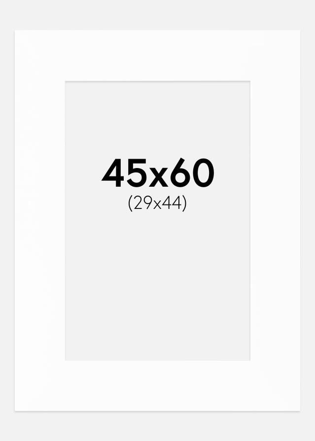 Pasparta Canson Bílá Bílý stred 45x60 cm (29x44)