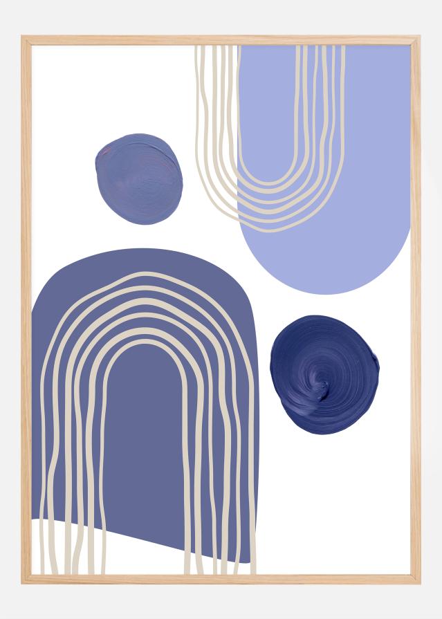 Boho Purple Arches Plakát