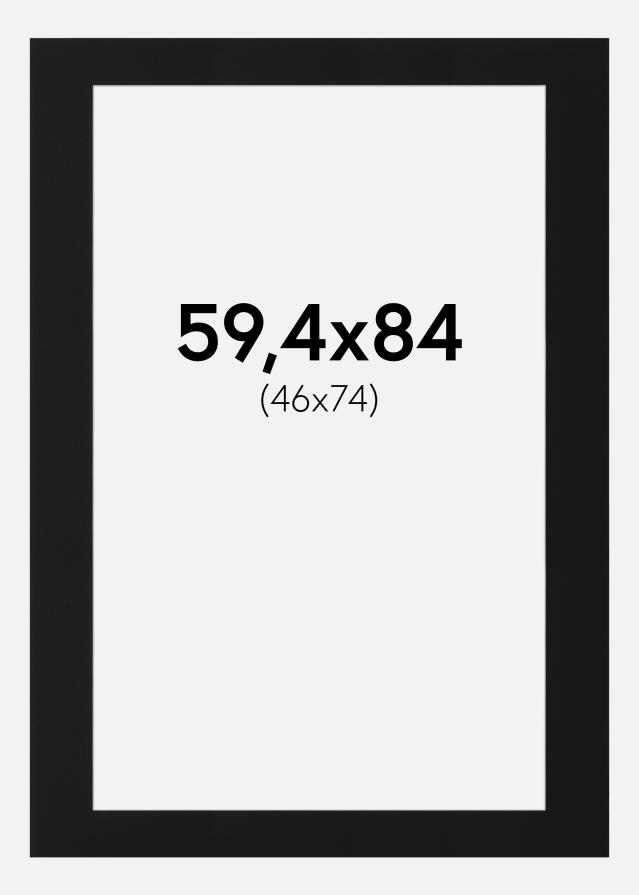 Pasparta Černý Standard (Bílé Jádro) 59,4x84 cm (46x74)