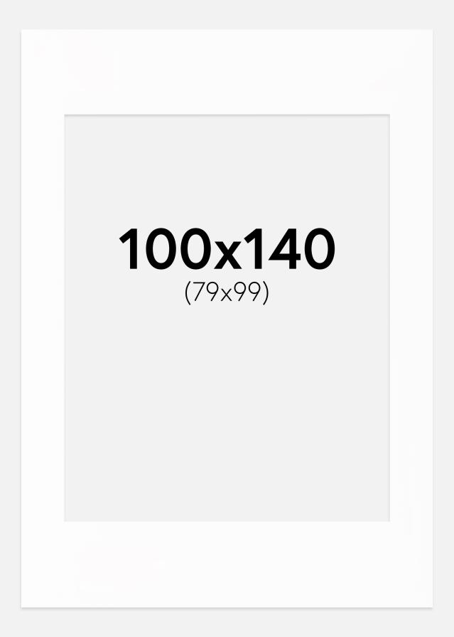 Pasparta Canson Bílá Bílý stred 100x140 cm (79x99)