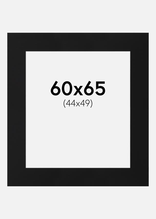 Pasparta Černý Standard (Bílé Jádro) 60x65 cm (44x49)