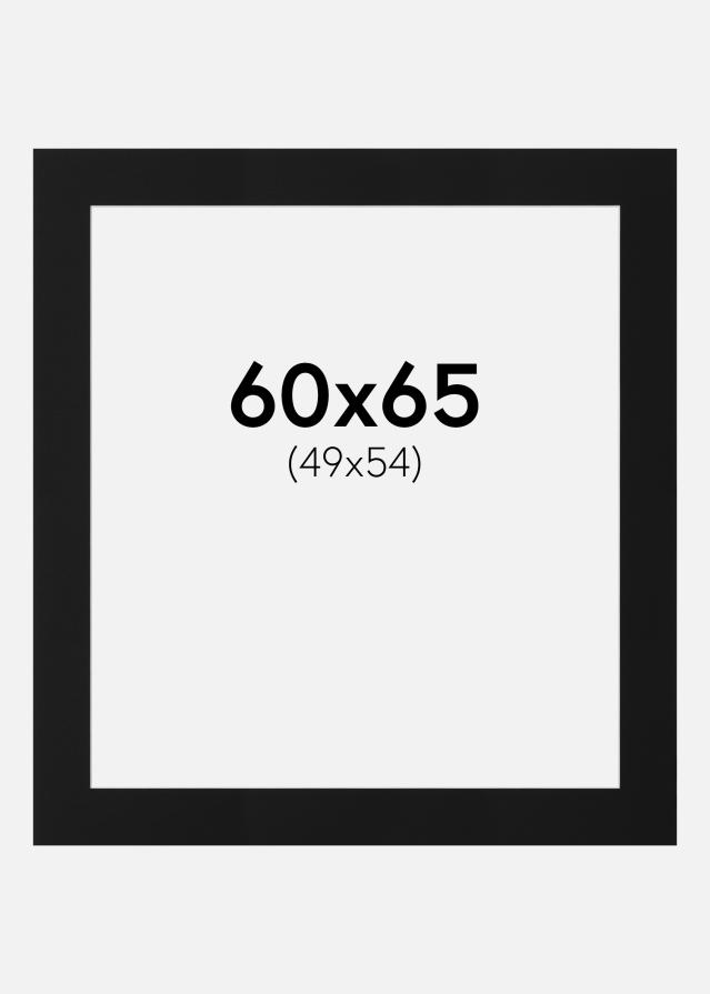 Pasparta Černý Standard (Bílé Jádro) 60x65 cm (49x54)