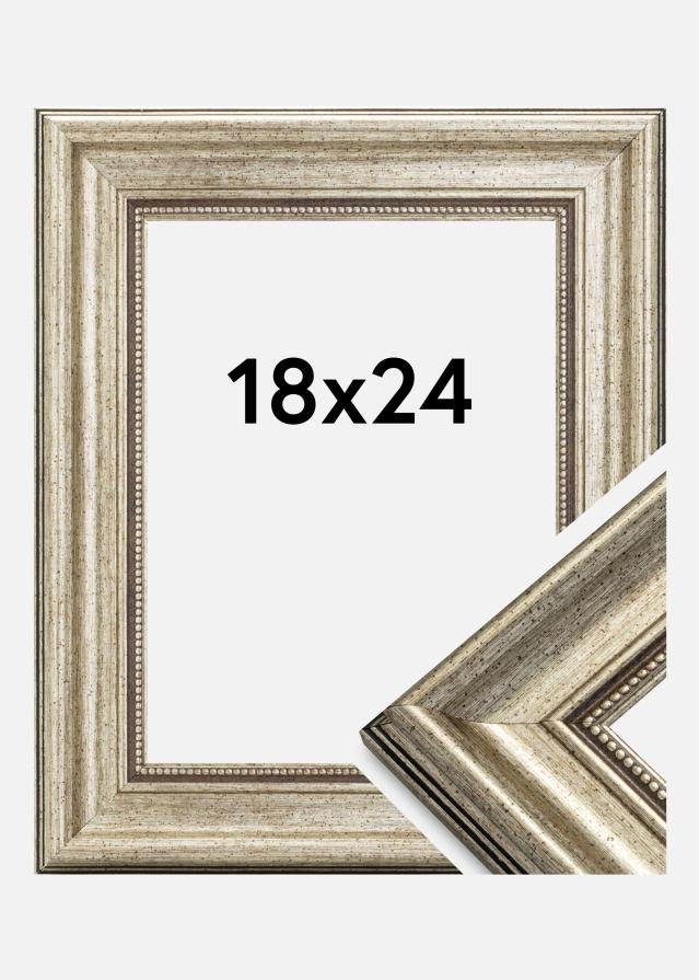 Rám Rokoko Stríbrná 18x24 cm