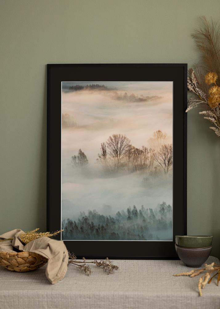 Rám Edsbyn Cerná 40x40 cm - Pasparta Cerná 10x10 inches (25,4x25,4 cm)