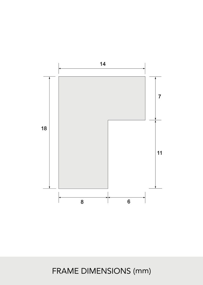 Rám Masivní dub Akrylátové sklo 21x29,7 cm (A4)