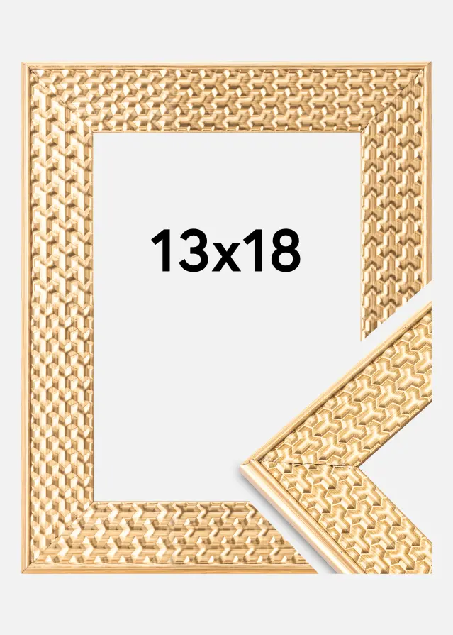 Rám Grace Akrylové sklo Zlatá 13x18 cm