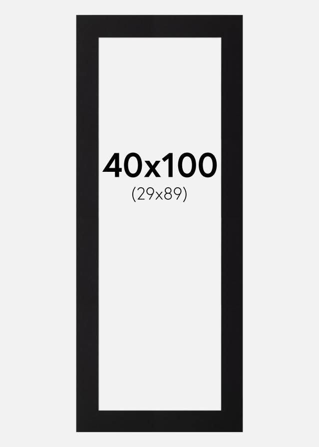 Pasparta Canson Cerná Bílý stred 40x100 cm (29x89)