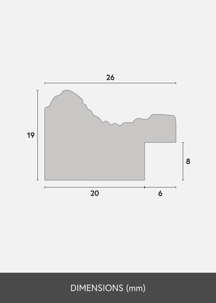 Rám Lattice Akrylové sklo Zlatá 60x80 cm