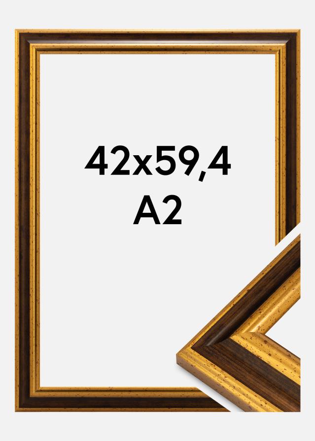 Rám Aberystwyth Akrylové sklo Zlatá 42x59,4 cm (A2)