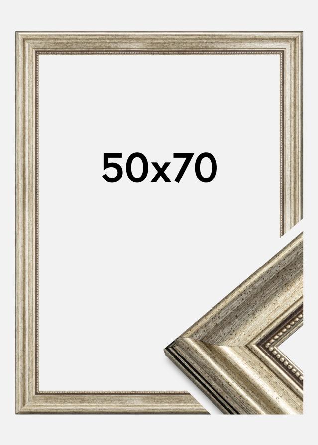 Rám Rokoko Stríbrná 50x70 cm