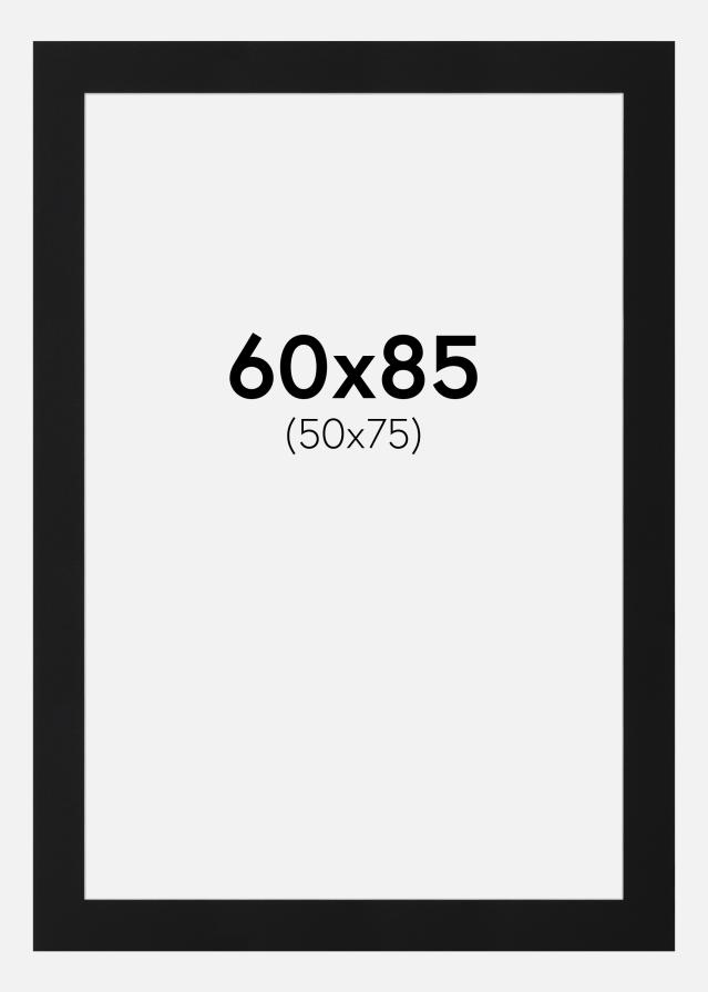 Pasparta Černý Standard (Bílé Jádro) 60x85 cm (50x75)