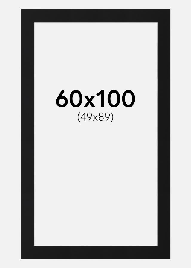 Pasparta Černý Standard (Bílé Jádro) 60x100 cm (49x89)