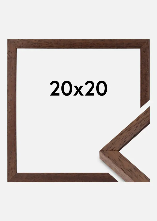 Rám Ares Akrylové sklo Teakové drevo 20x20 cm