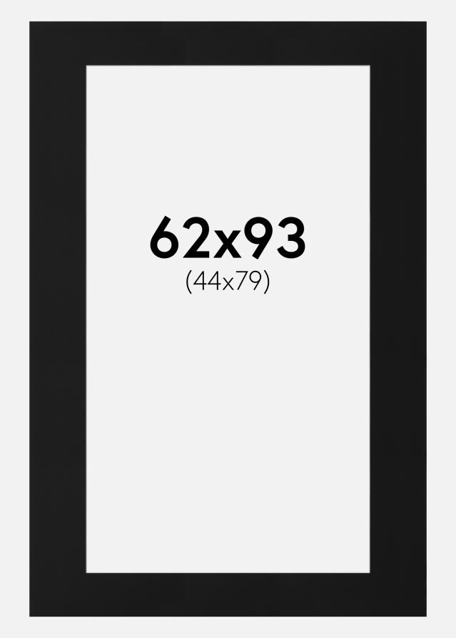 Pasparta Černý Standard (Bílé Jádro) 62x93 cm (44x79)