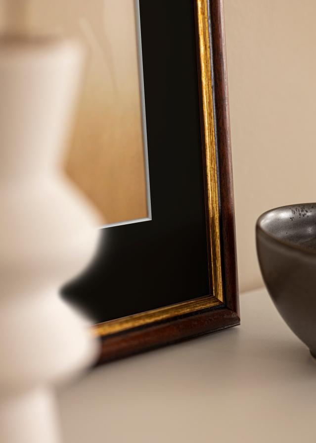 Rám Siljan Hnedá 45x60 cm - Pasparta Cerná 30x45 cm