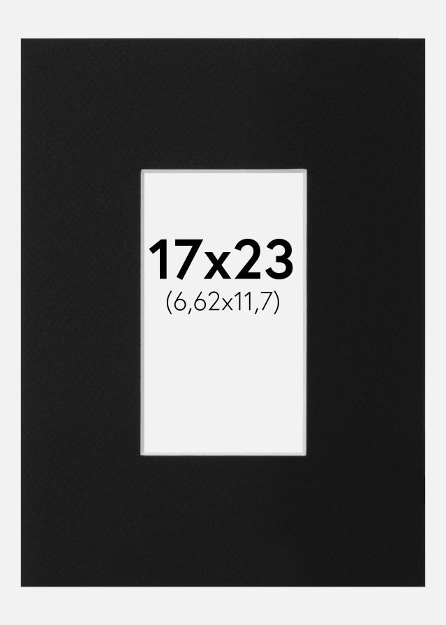 Pasparta Černý Standard (Bílé Jádro) 17x23 cm (6,62x11,7)