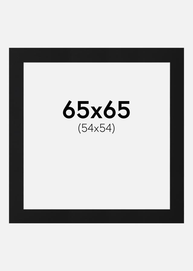 Pasparta Černý Standard (Bílé Jádro) 65x65 cm (54x54)
