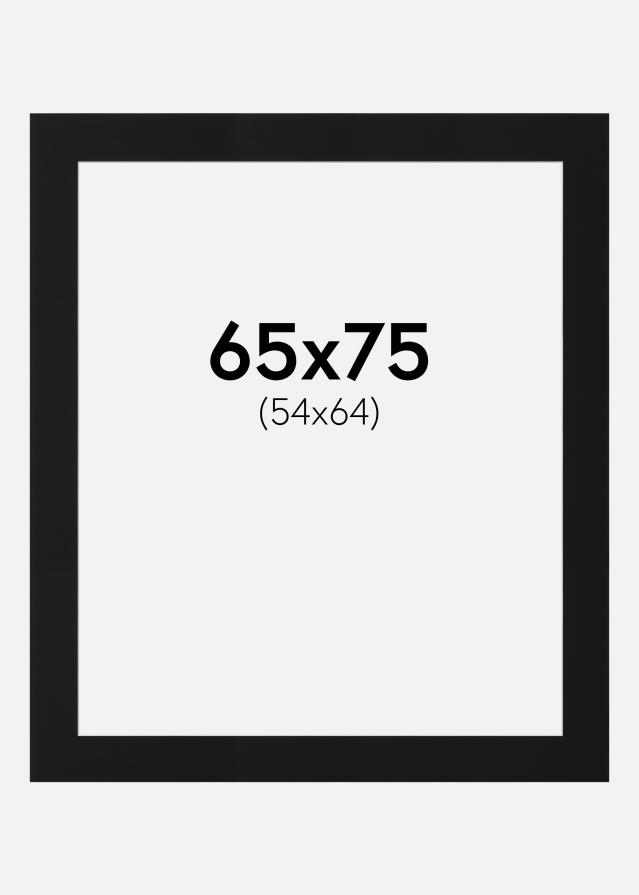Pasparta Černý Standard (Bílé Jádro) 65x75 cm (54x64)